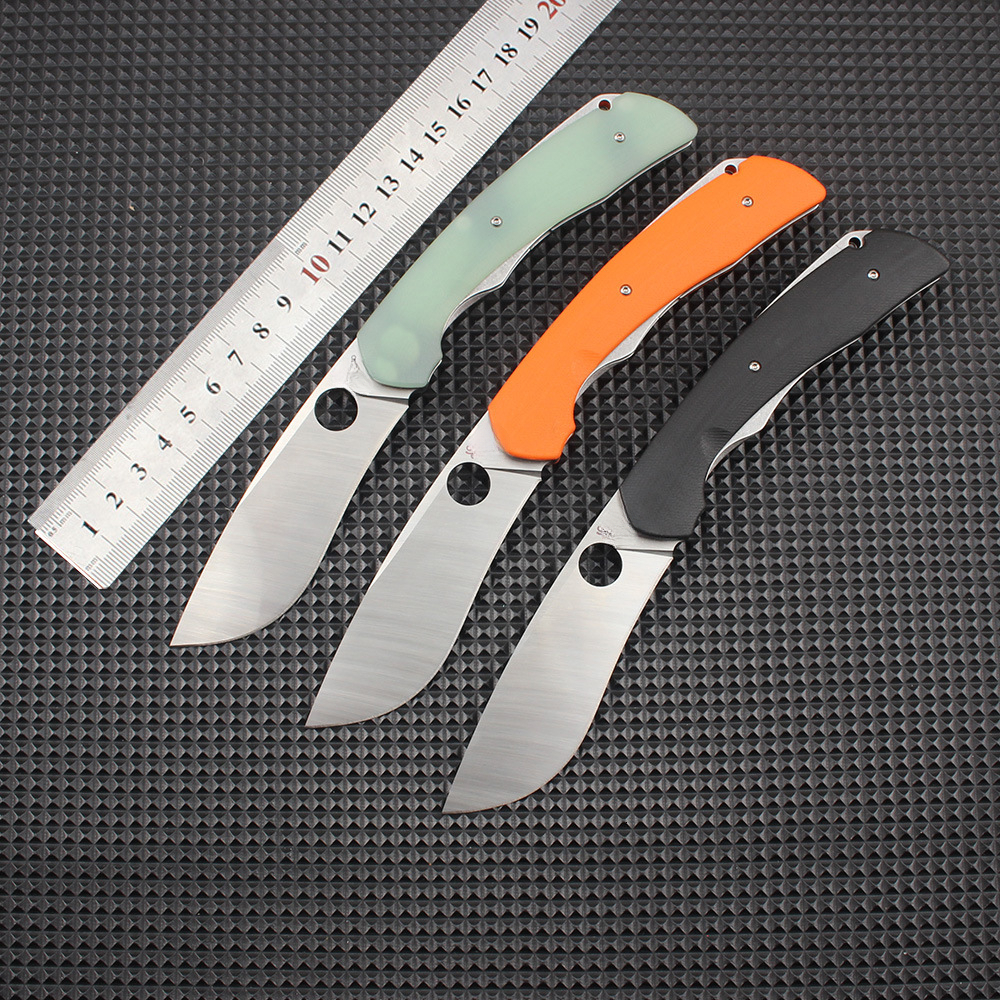C239 folding outdoor camping, portable pocket knife for self-defense with G10 handle