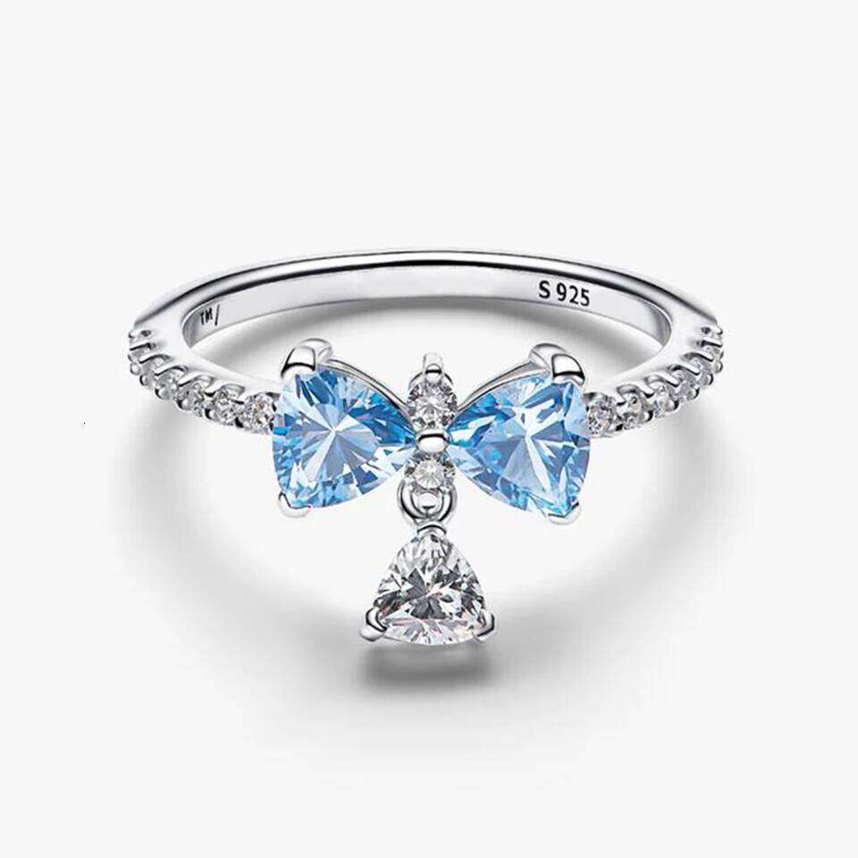 2026 New 925 Silver Sparkling Princess Noble Heart Crown Shell Bee Plant Specimen Ring Festival Exquisite DIY Charm Jewelry Gift