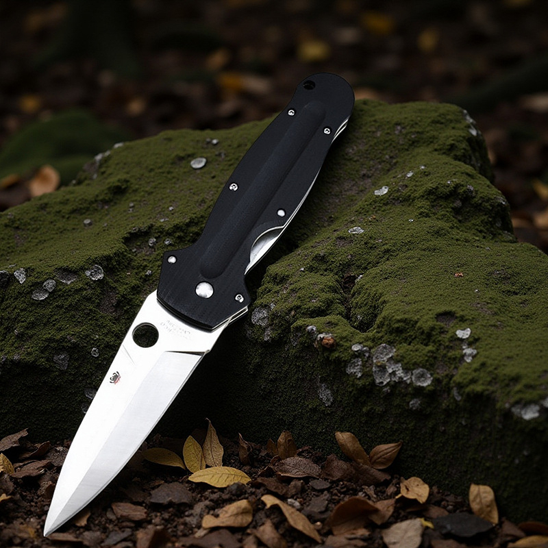 C215 Folding Pocket Knife High Quality Multi-tool D2 Blade G10 Handle Outdoor Camping Fishing Sharp Cutting Combat Knives Men's Gift
