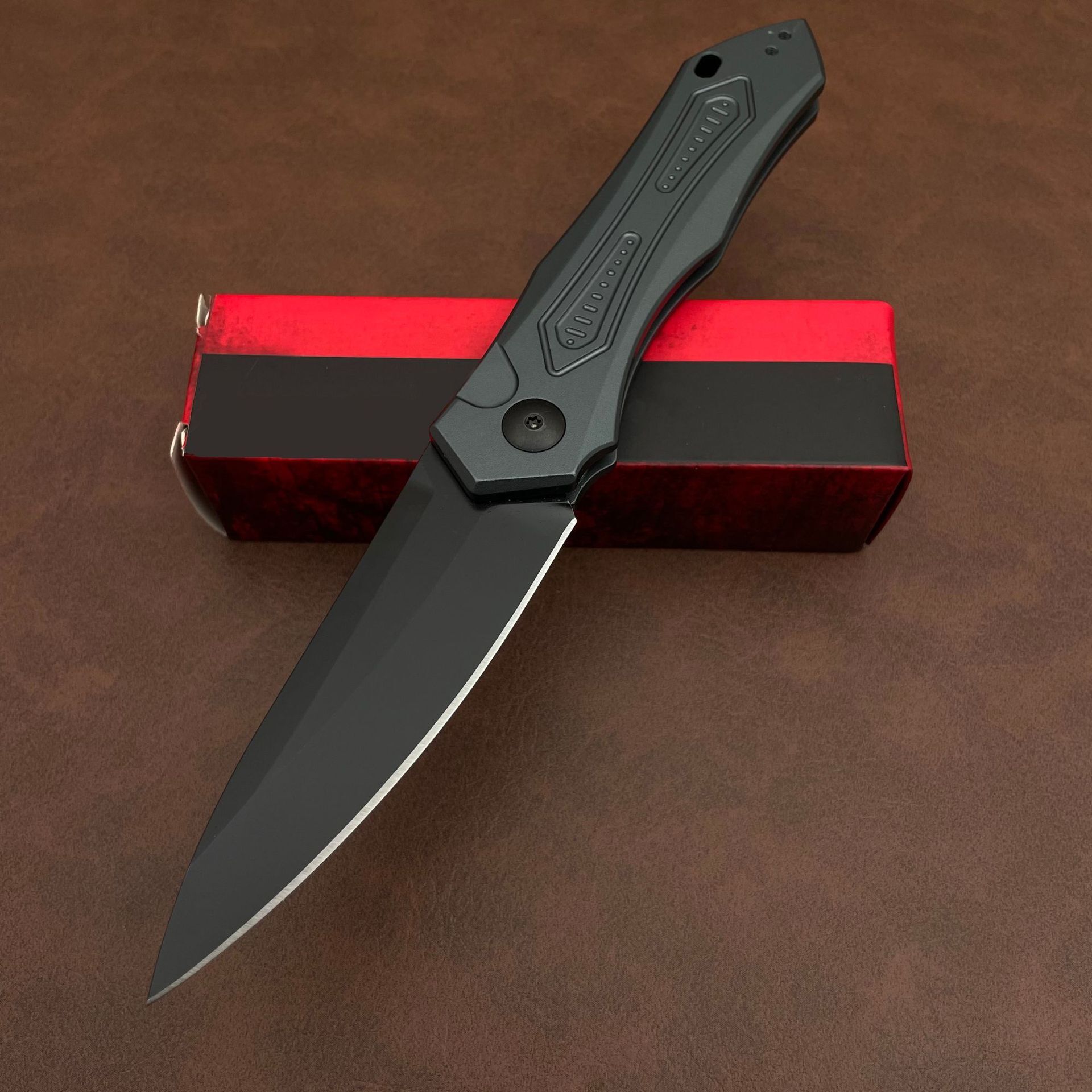 KS 7800 Pocket Knife 3.75" Blade CPM154 Steel Treated Aluminum Handle Outdoor Tactical EDC Hunting Knife Men's Gift