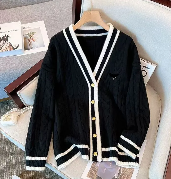 Fashion Womens Knits Dress Pullover V-neck Jackets long-sleeved Embroidery Sweater Blouse casual loose Coat Sweatshirt women's Outerwear Coats clothing Size S-2XL