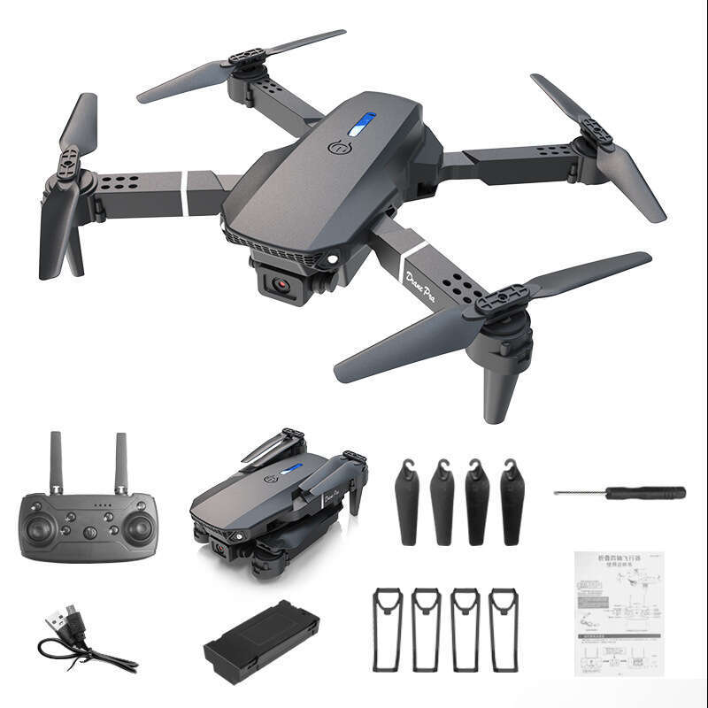 Foldable E88pro RC Drone, HD Aerial Photography Quadcopter, Altitude Hold, Long Endurance, Portable Beginner Aircraft, Kids Outdoor Remote Control Toy