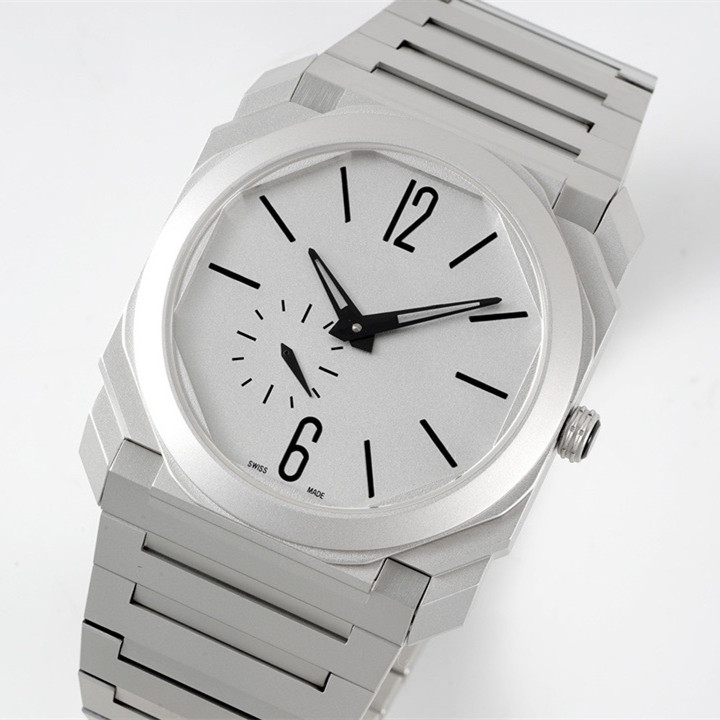 OCTO 102713 BGO40C14TTXT AAAAA 5A Quality SuperClone BV Factory Men Watches 40mm Automatic Mechanical 138 Movement With Gift Box Watch