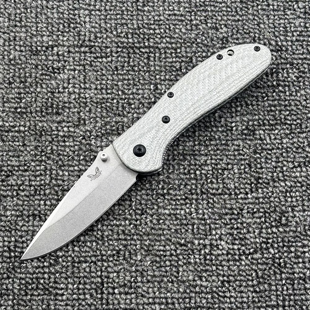 BM550 551 Carbon Fiber Handle Bearing Folding Outdoor Camping Wilderness Survival Pocket EDC Tool Knife