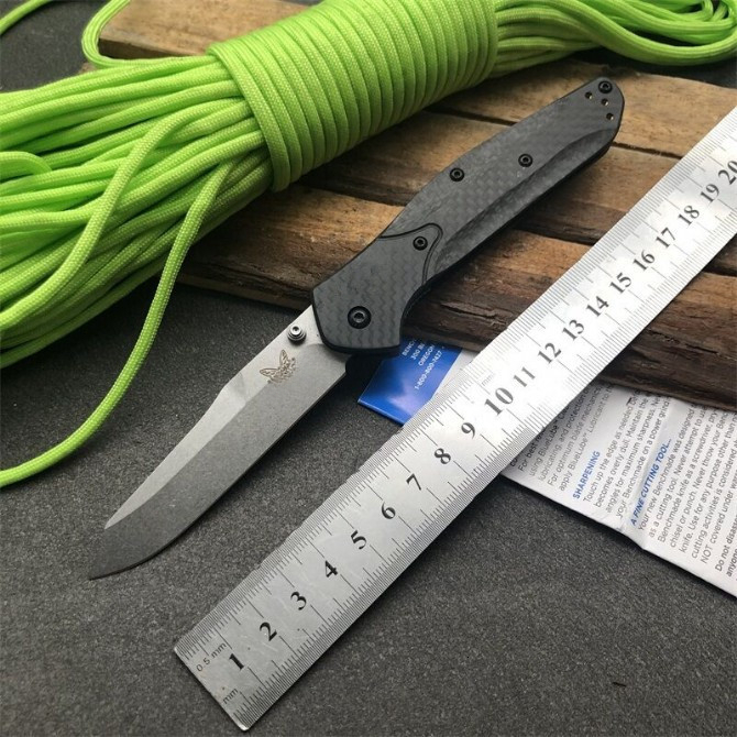 BM 940 Osborne Tactical Pocket Folding Knife D2 Blade Carbon Fiber Handles Multi-purpose. Outdoor Camping Hunting Tool