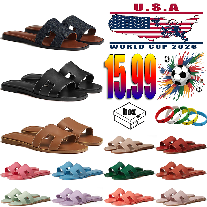 designer Heels sandals oran women slippers Fashion sliders summer beach mules outdoor comfortable sandal brown black Beach Casual free shipping
