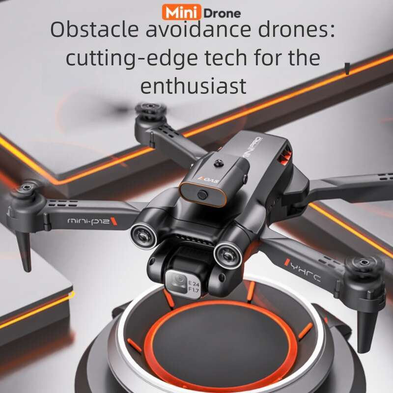 P12 Foldable RC Quadcopter, HD Camera Aerial Drone, Optical Flow Hover, Obstacle Avoidance Design, Portable Outdoor Kids Remote Control Aircraft CKS