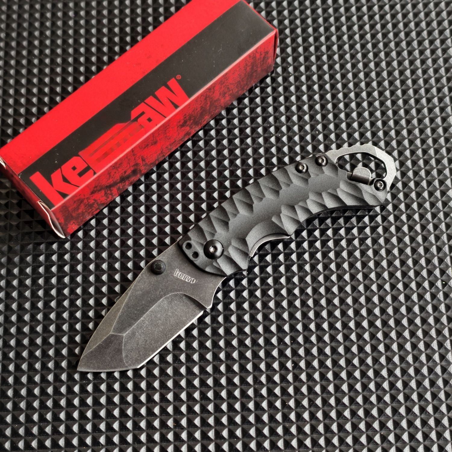 Hot Sale KS 8750 Folding Knife 8Cr13Mov Blade High Quality Nylon Fiber Handle Outdoor Utility Pocket Knife EDC Camping Tools