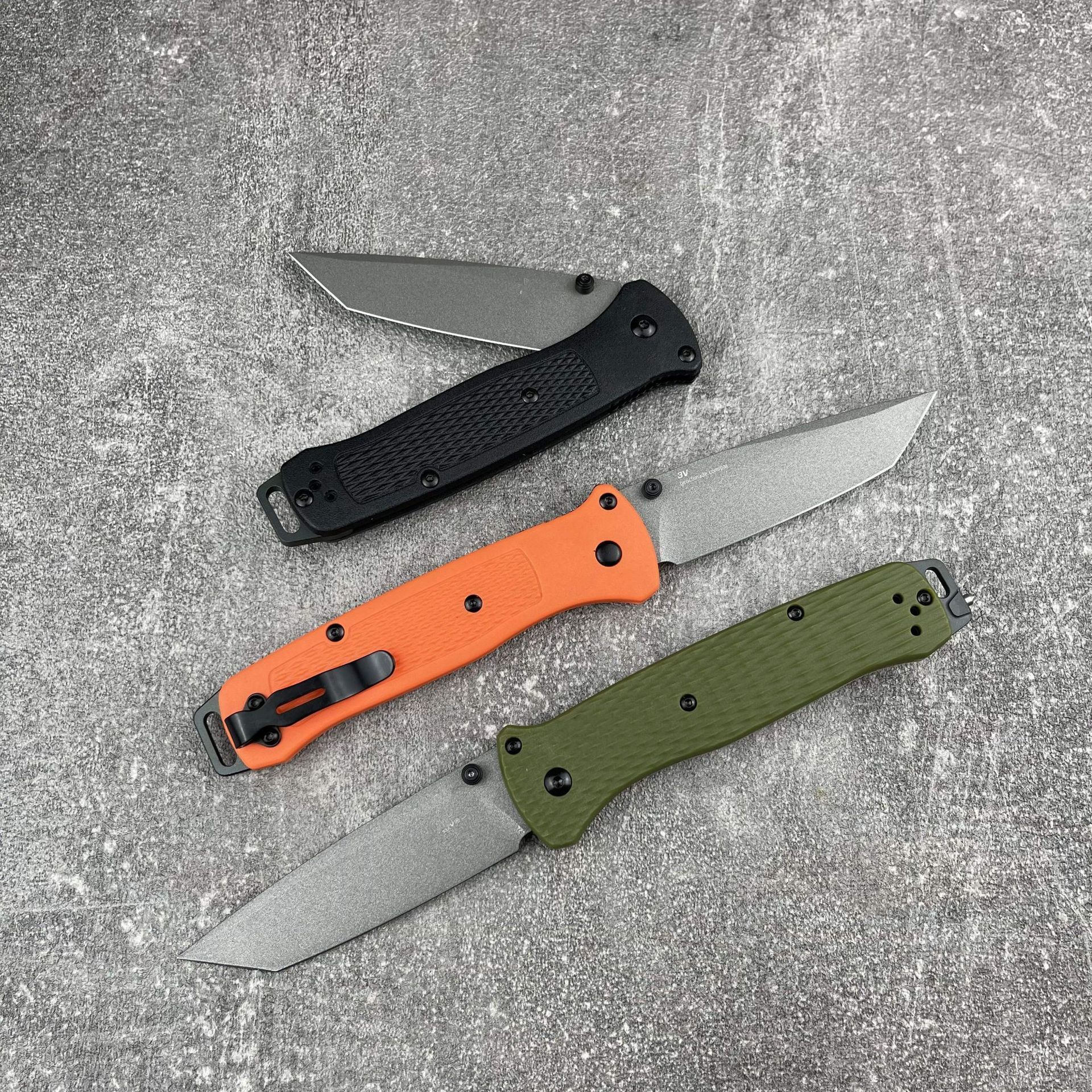 537 Bailout BM Knife Self Defense Pocket Knives Outdoor EDC Survival Flipper Folding Knife Camping Hunting Tool Nylon Handle