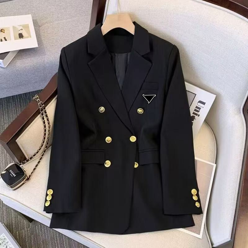 Paris suit designer womens suit jacket brand classic embroidered leather black jackets fashion womens professional coat