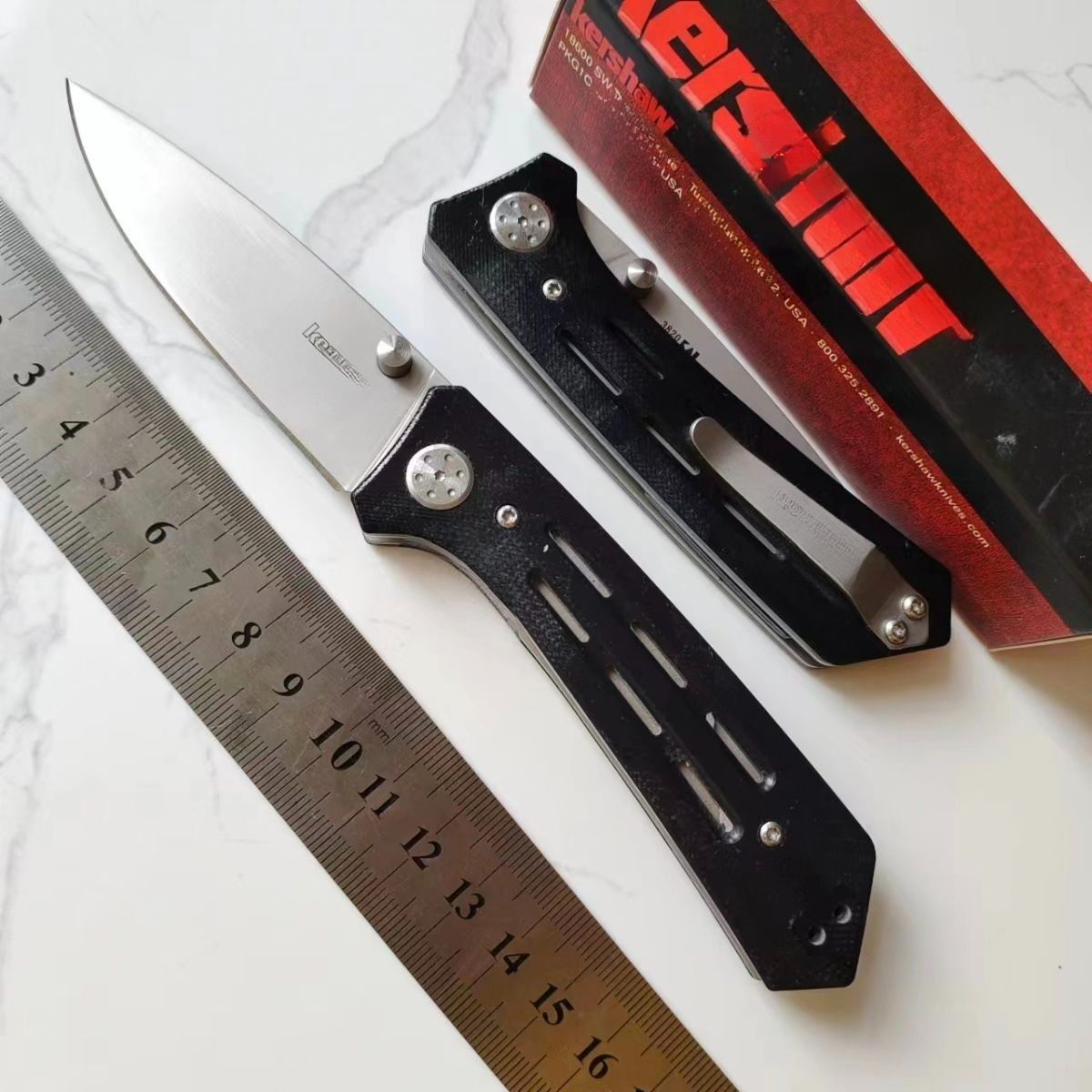 3820 EDC Folding Pocket Knife D2 Blade & G10 Handle for Camping Hiking EDC Compact Outdoor Survival Tool Festival gifts