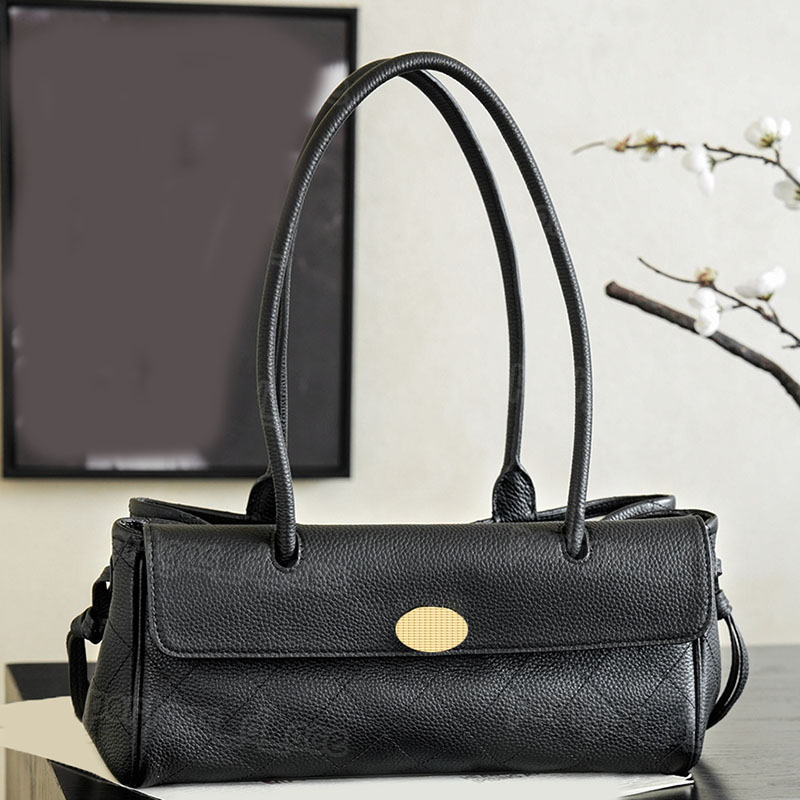 Luxury Black Hand Bag For Women Designer Checked Leather Bags Birthday Party Wedding Dinner Bags