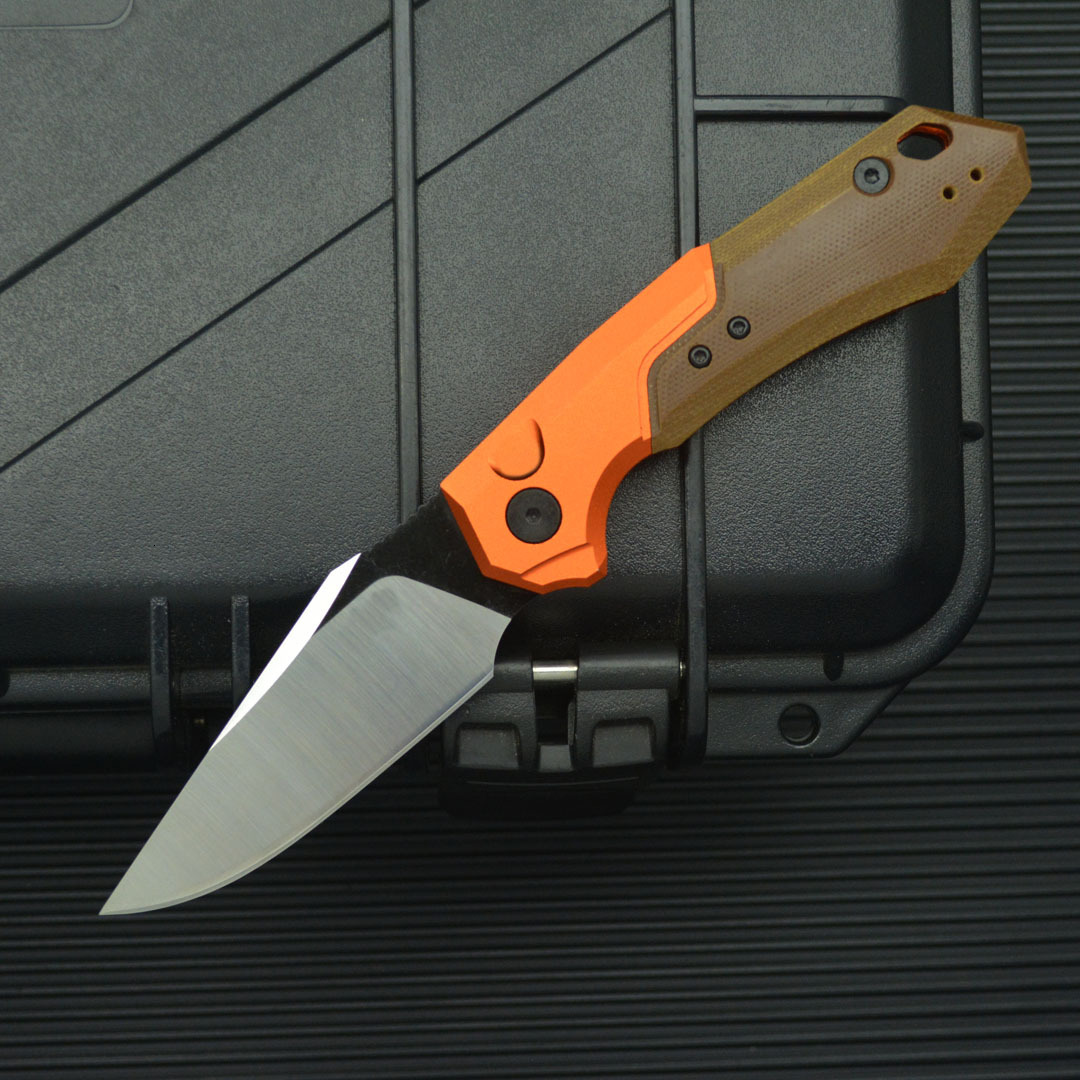 KS 7851 High Hardness Pocket Knife with 8cr13mov Blade Aluminum Alloy + G10 Handle Outdoor Camping Portable Barbecue Knife Men's Gift