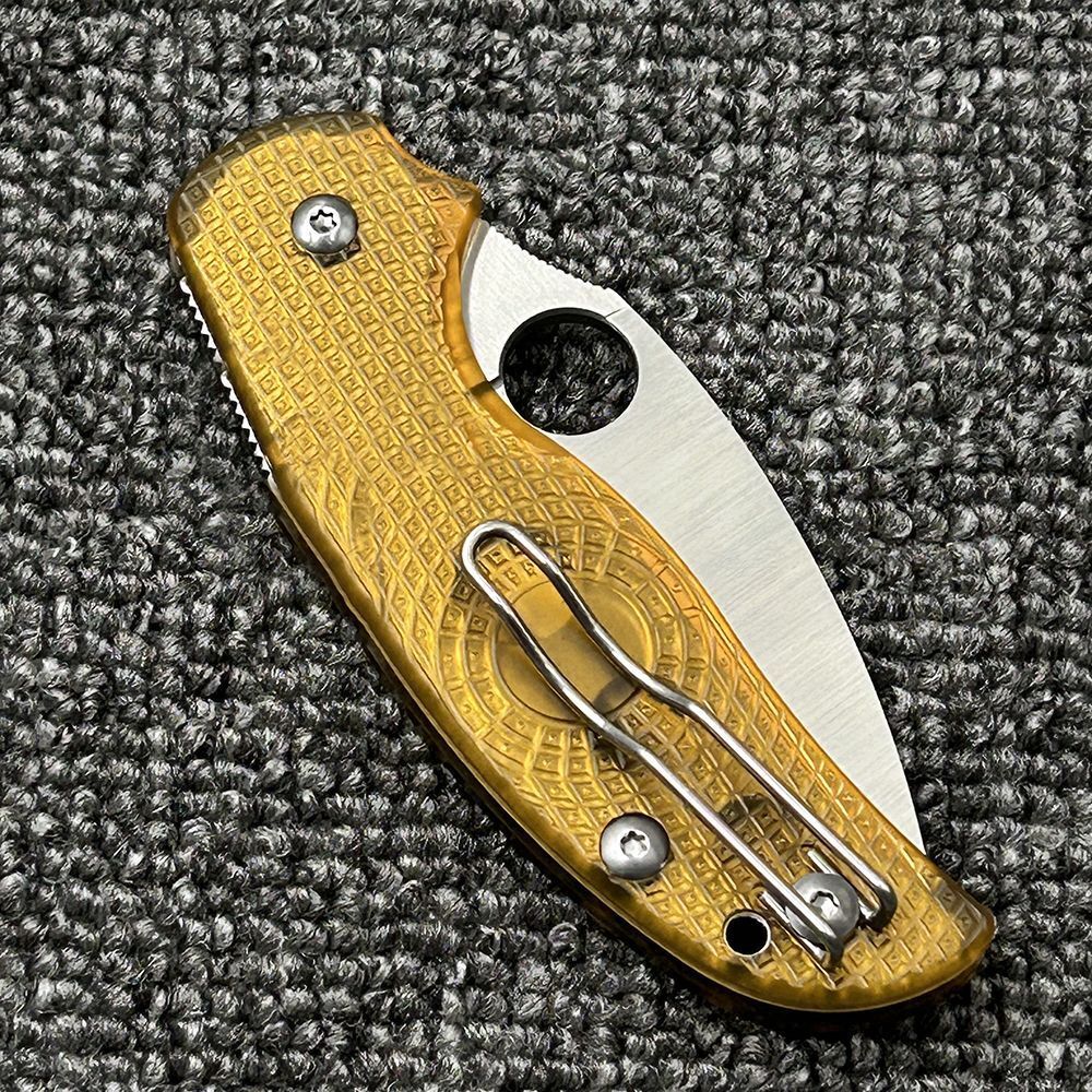C123 PEI folding for outdoor camping, wilderness survival, high hardness pocket tool knife