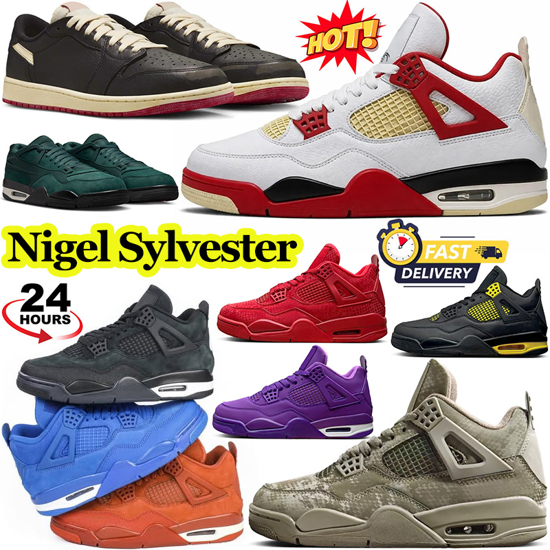 Nigel Sylvester 1 1s Brick by Brick Basketball Shoes Brick After Brick designer Women Men Army Green Driveway Grey Navy Blue Outdoor Sneakers