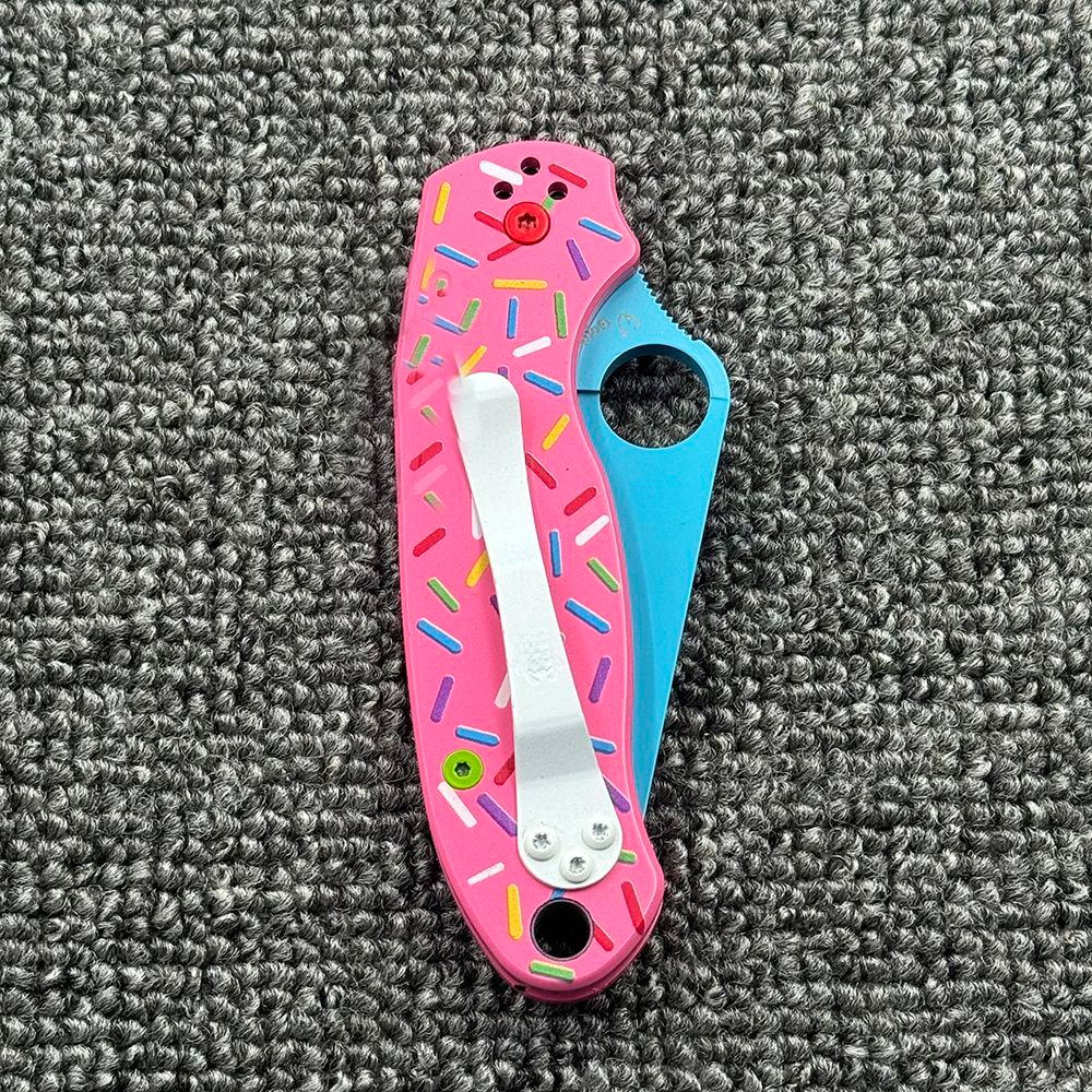 C223 Donut Aluminum Alloy Handle Folding Outdoor Camping Wilderness Survival High Hardness Tool Knife