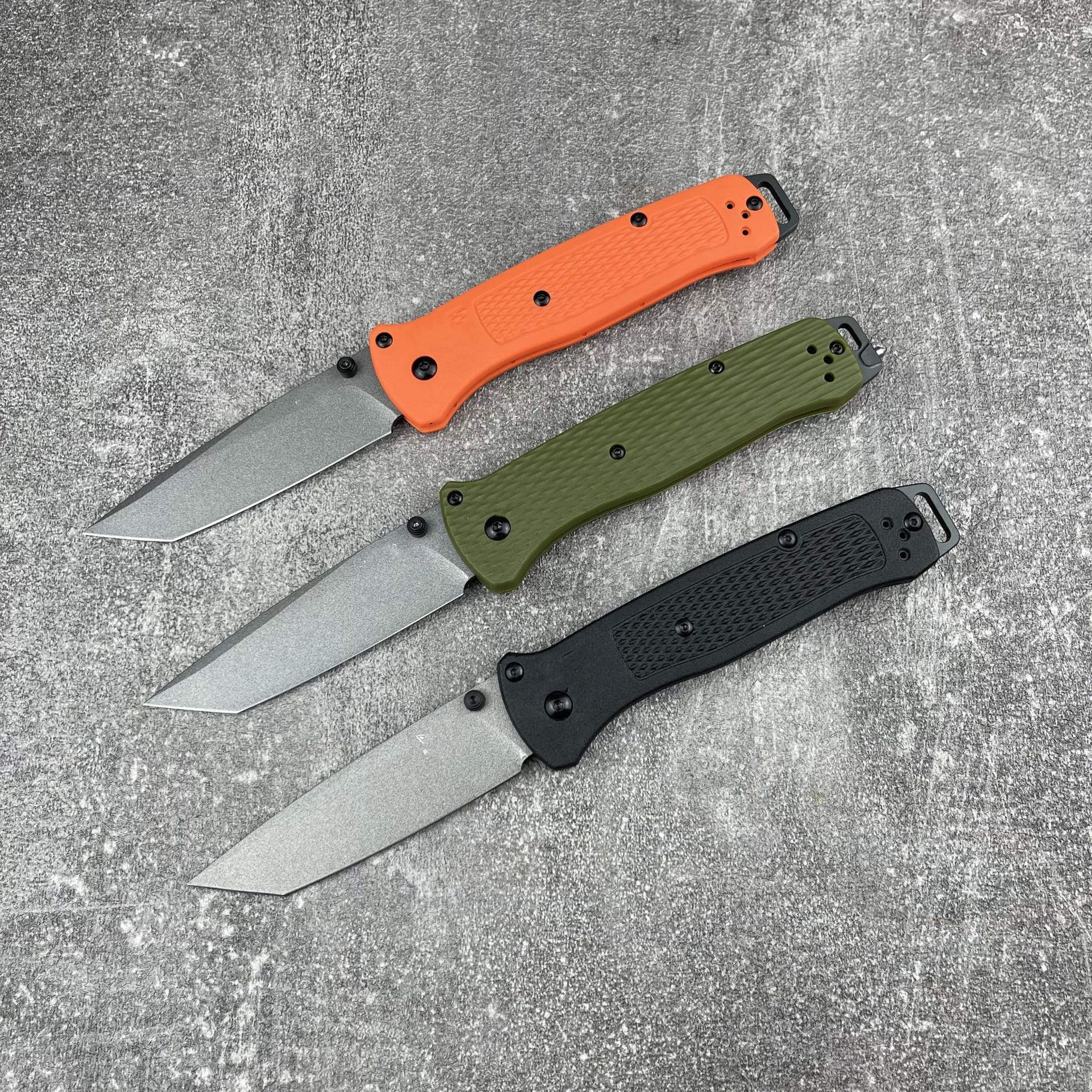 537 Bailout BM Knife Self Defense Pocket Knives Outdoor EDC Survival Flipper Folding Knife Camping Hunting Tool Nylon Handle
