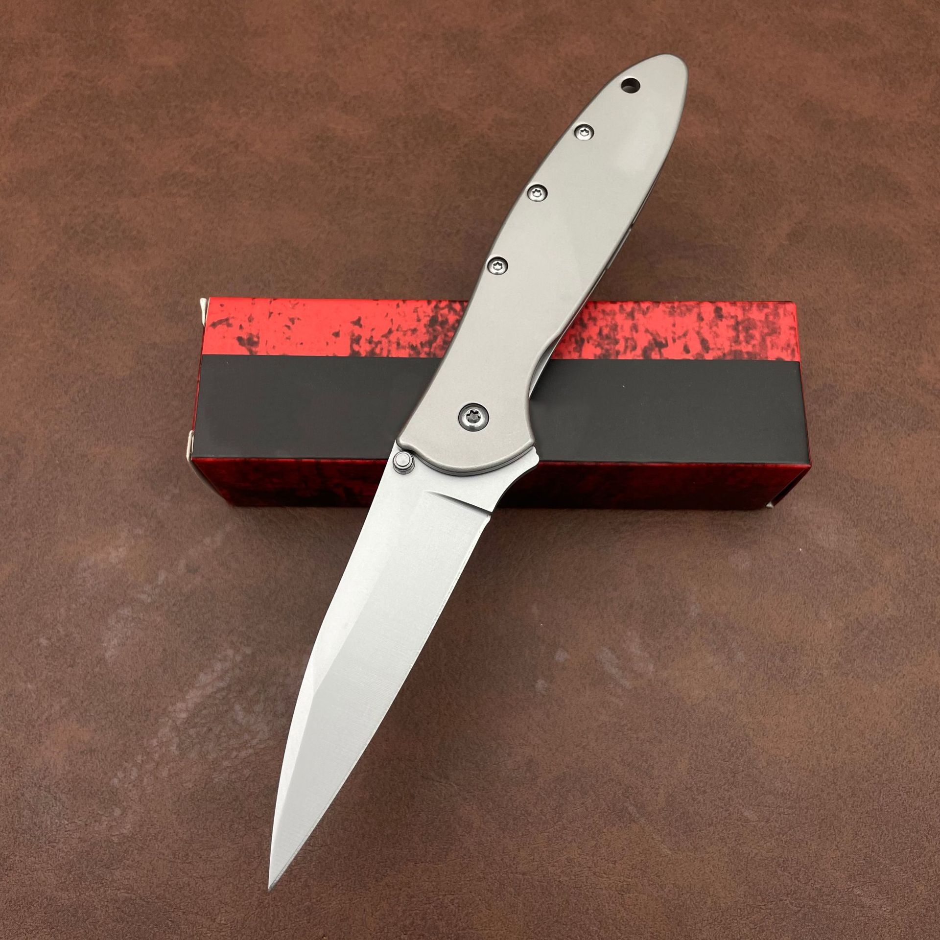 1660 Pocket Knife 8CR Steel Treated Outdoor Tactical Camping Hiking Survival Knife Hunting Knife Escape Tool Men's Gift