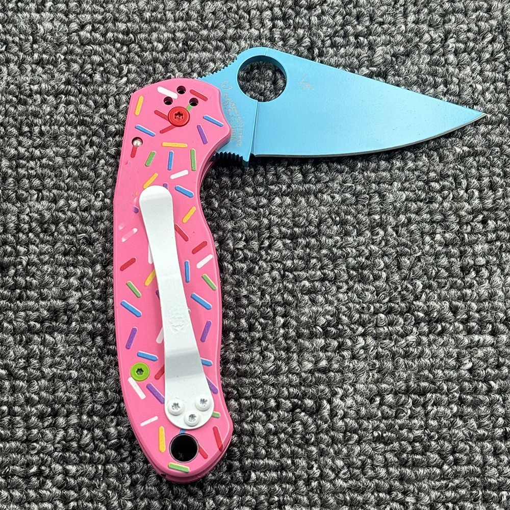C223 Donut Aluminum Alloy Handle Folding Outdoor Camping Wilderness Survival High Hardness Tool Knife