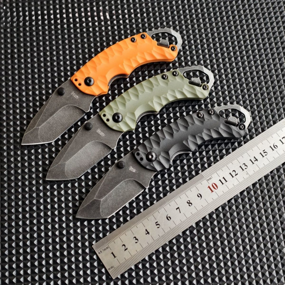 Hot Sale KS 8750 Folding Knife 8Cr13Mov Blade High Quality Nylon Fiber Handle Outdoor Utility Pocket Knife EDC Camping Tools