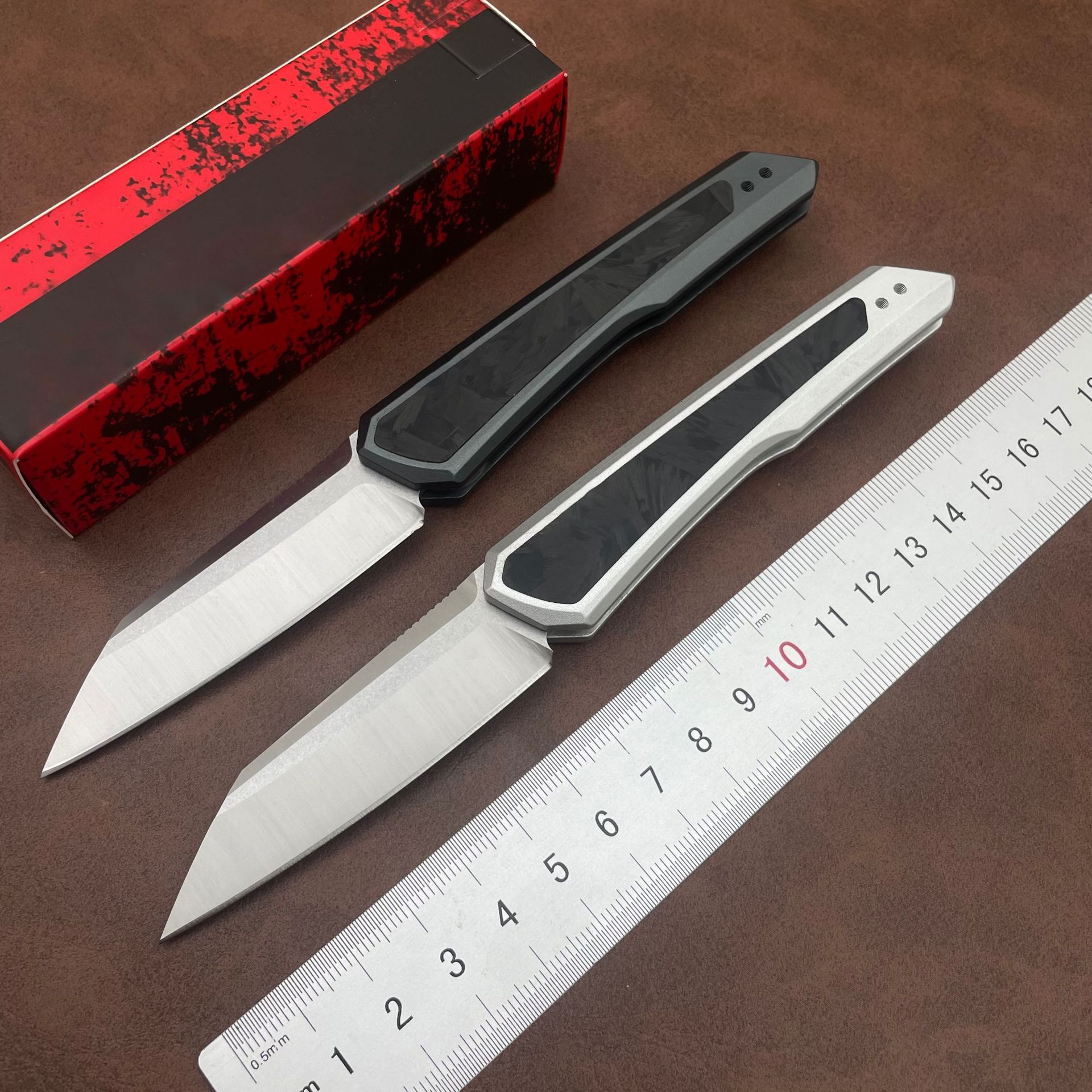 KS 7050 High-Quality Pocket Knife CPM154 Blade T6 Aluminum Frame Embedded with Carbon Fiber Handle Sharp for Outdoor Camping Use