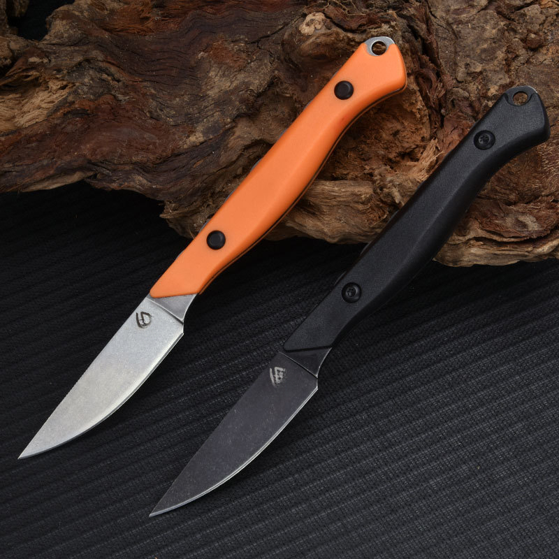 BM 15700 Flyway Fixed Blade Stonewashed Hunting Knife with Nylon Fiber Handle and Sheath. Outdoor Camping Tactical Survival Tool