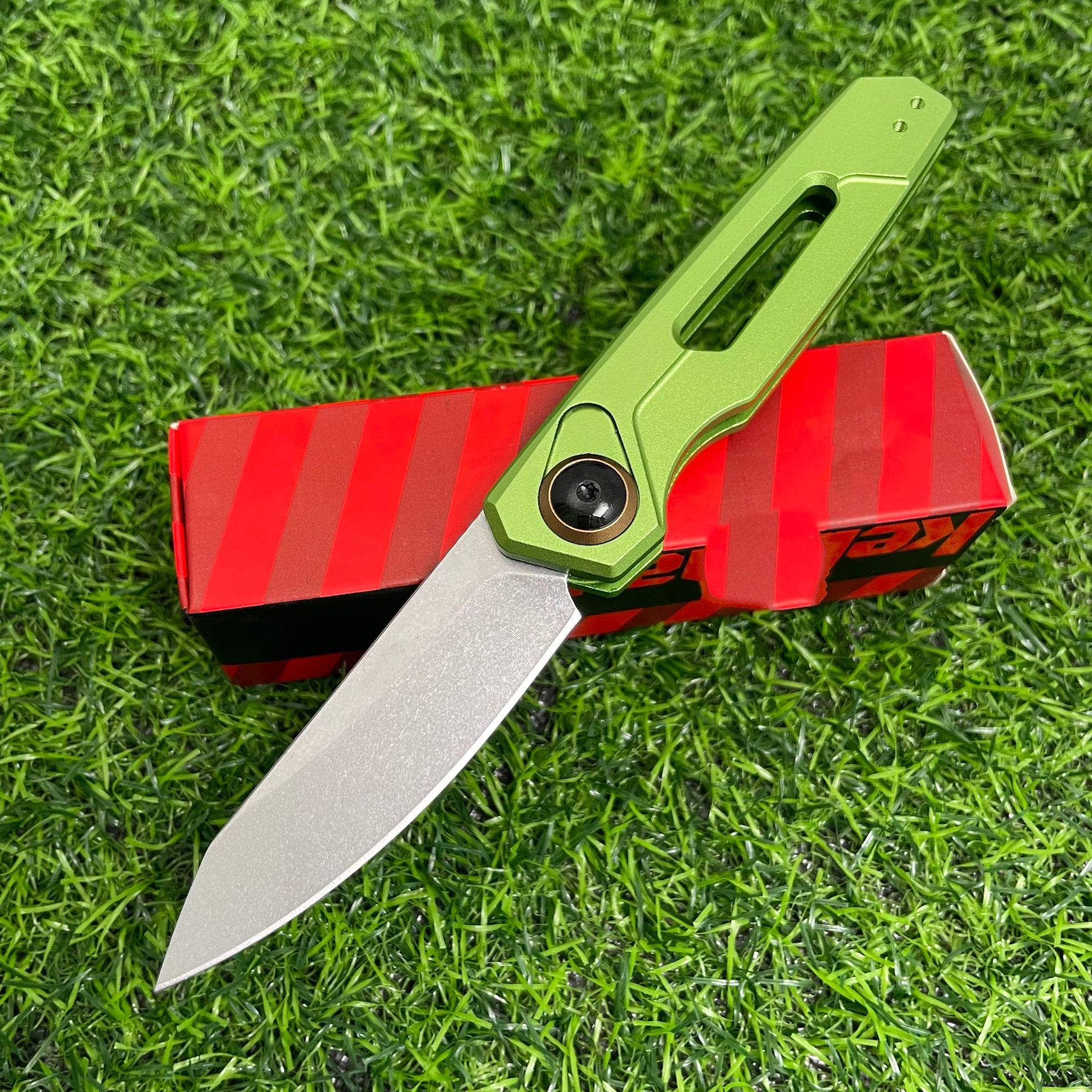 KS 7550 High-Quality T6 Aluminum Handle Outdoor Camping EDC Tactical Hunting Knife Adventure Survival Tool Men's Gift
