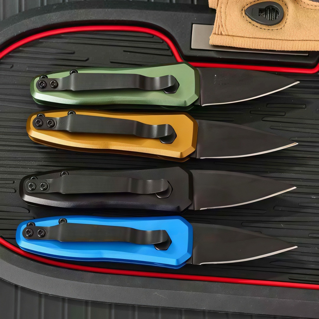 Mini 7500 7500BLK Launch 4 Folding Pocket Knife CPM154 Blade Aluminum Alloy Handle Camping Hiking EDC Tool Outdoor Knife