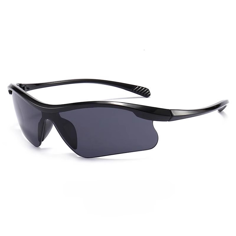 Designer European and American Trend Half Frame Sunglasses Mountaineering Sports Face Slimming Windproof Goggles Outdoor Cycling Glasses for Women