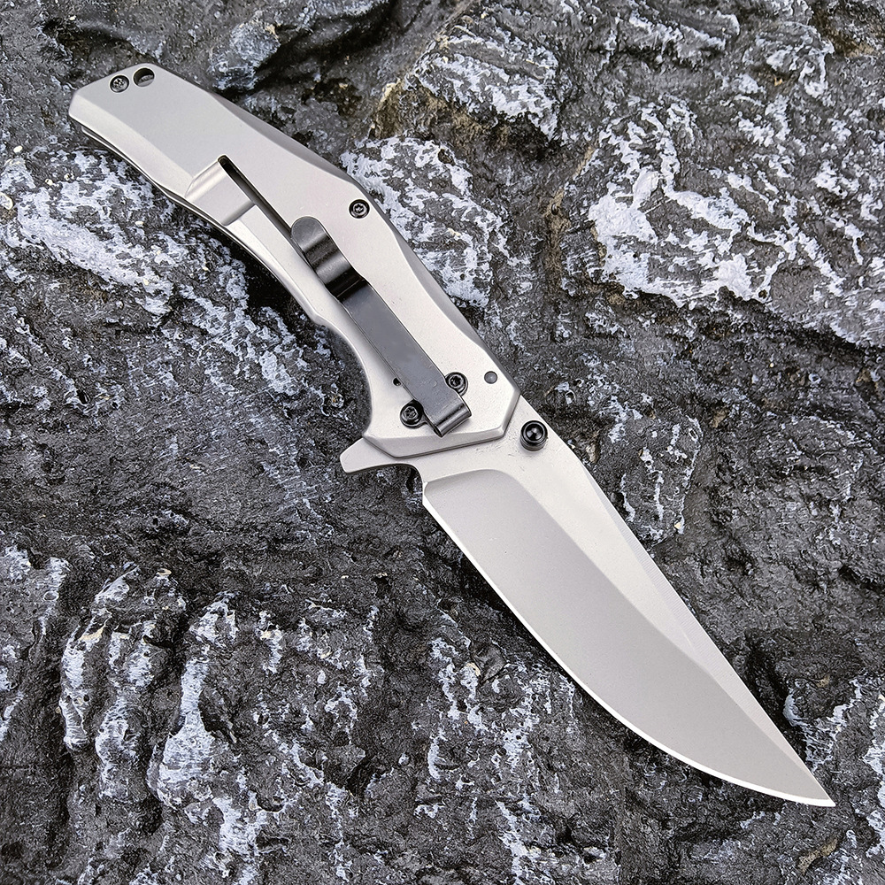 8300 Tactical 8CR13MOV Blade Camping Pocket Knife High Hardness Outdoor Folding Knife with Clip Wilderness Adventure Rescue EDC Knife