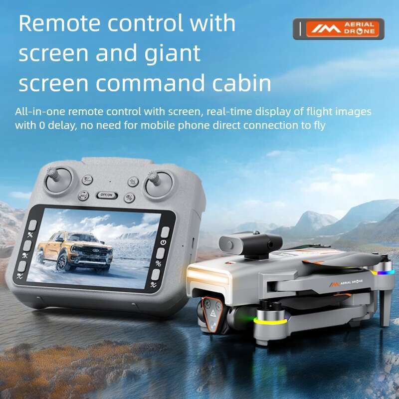 M4 Drone, Large Screen Remote Control, Optical Flow Hover, Smart Obstacle Avoidance, HD Aerial Photography, Long Endurance RC Quadcopter Toy CKS