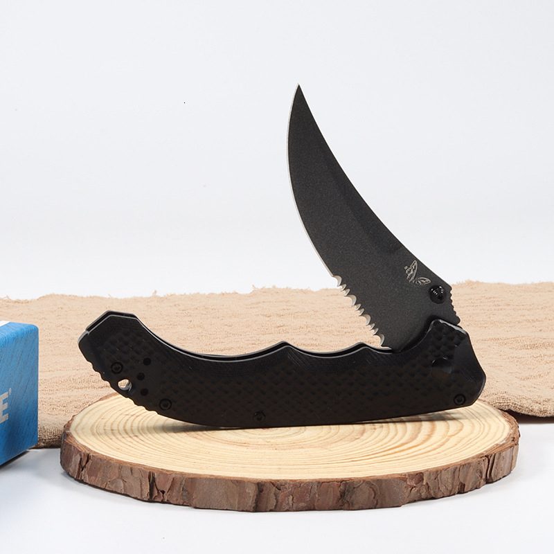 BM Mini Bedlam 865 Tactical Folding Claw Knife D2 Blade G10 Handle Portable Outdoor Utility Knife with Hunting Function