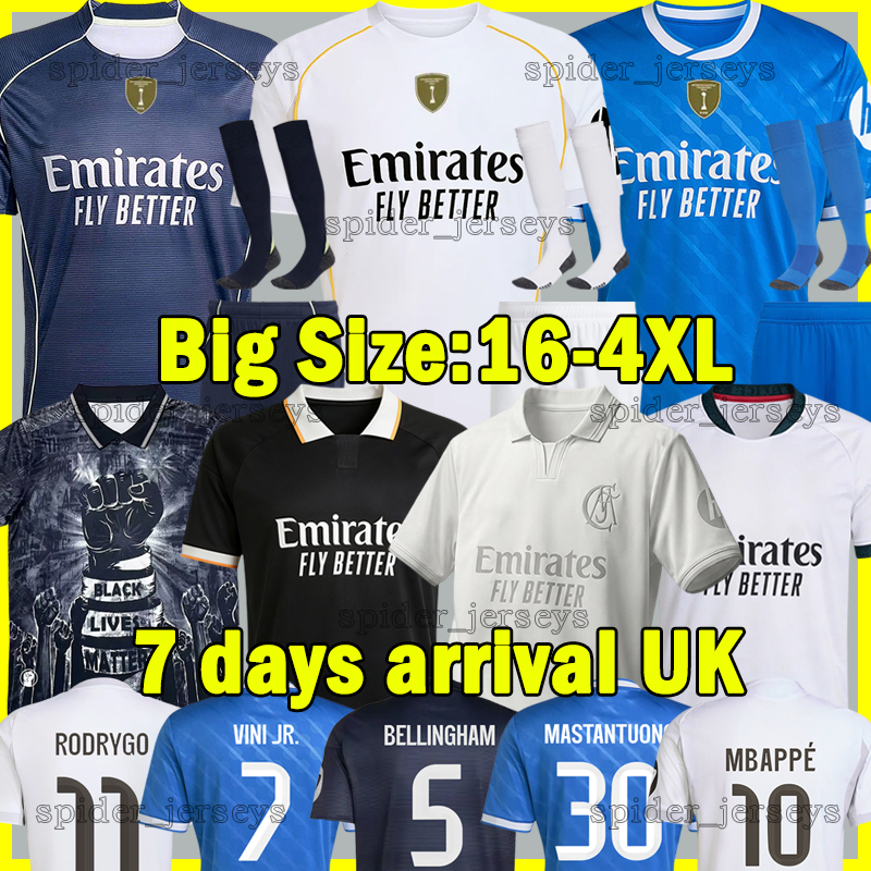 XXXL 4XL 26 27 MBAPPE Real Soccer Jerseys Madrids 125th anniversary BELLINGHAM VINI JR. MASTANTUONO 2026 2027 Football Shirts ARDA GULER E.MILITAO Men kids kits sets
