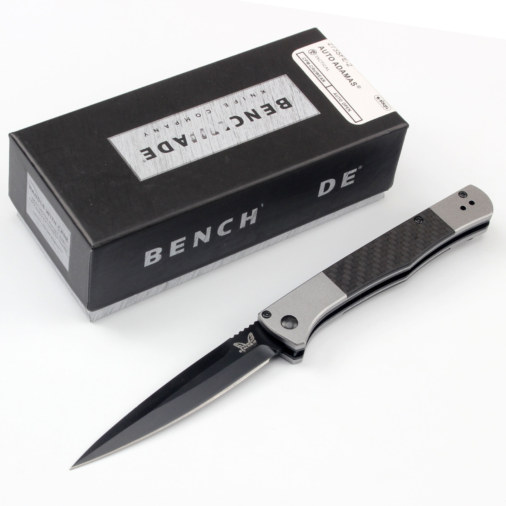 BM4170 folding knife, aviation aluminum and carbon fiber handle, suitable for camping, kitchen, daily life, men's gift