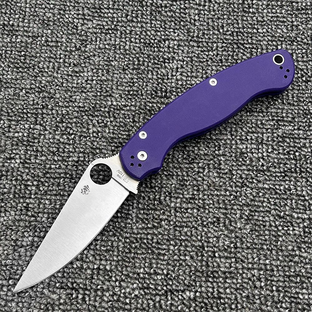 C36 G10 handle bearing folding knife, high hardness outdoor camping wilderness survival pocket tool knife