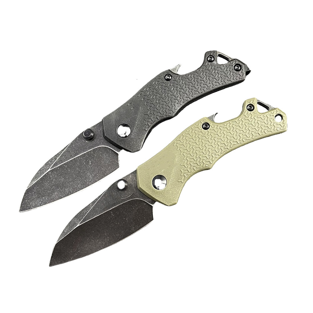Hot Mini 8337 Folding Pocket Knife 8Cr13Mov Blade Nylon Fiber Handle Outdoor Survival Knife EDC Camping Self-defense Tool