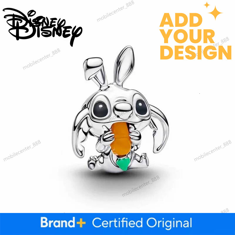 Designer Disney Newdisney 925 Silver Princess & Stitch Castle Charms Beads Fits 3Mm Original Bracelet Necklace Womens DIY Festival Jewelry Gifts Luxur - view 7