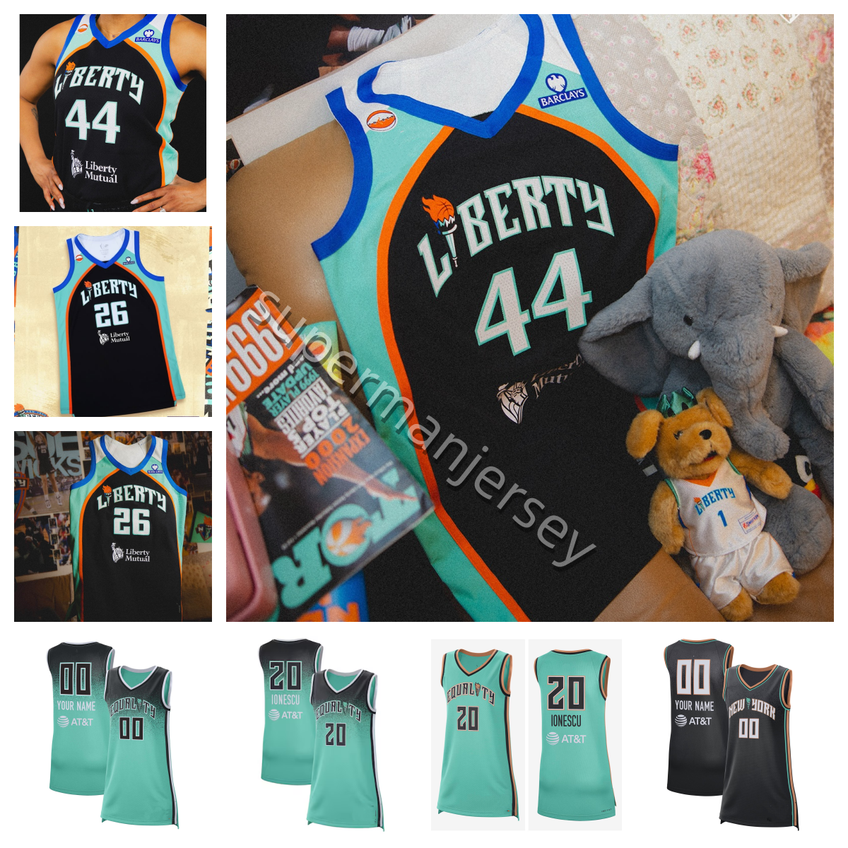 2026 Maglia Da Basket Wnba New Women York Liberty Rebekah Gardner Rebecca Allen…