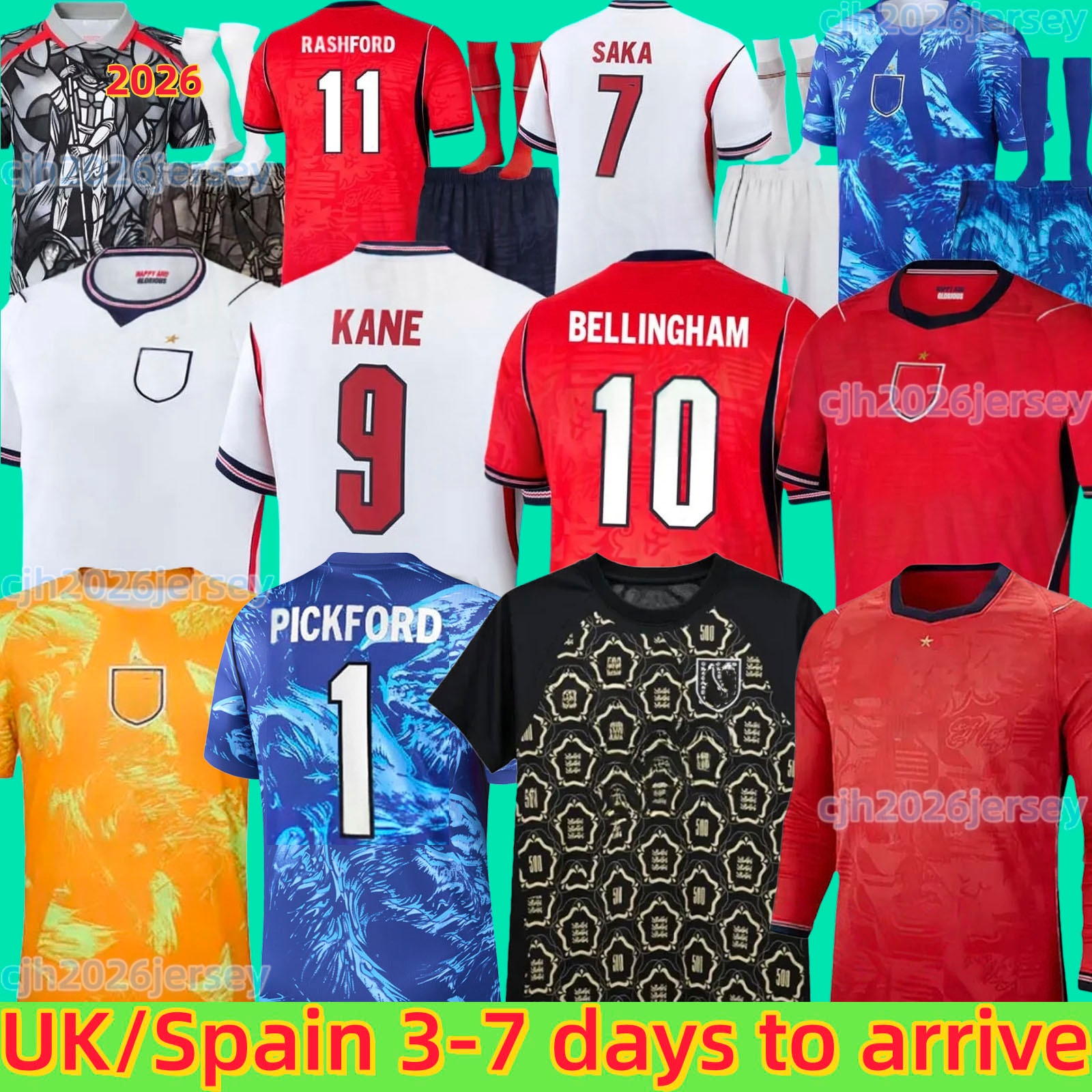 2026 englands 26 27 football shirt Bellingham PALMER Foden MAINOO kane rice saka Soccer Jerseys Home Away camisa de futebol WOMEN Men Kids AWAY uniform fans TOONE