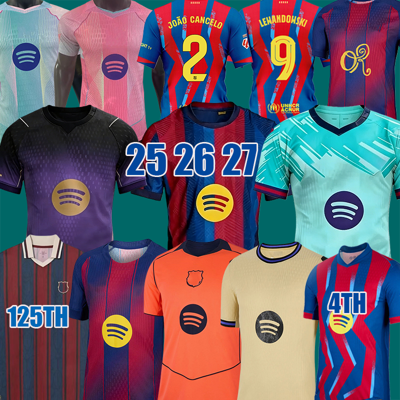 Barcelona jersey 26 27 LAMINE YAMAL PEDRI GAVI Soccer Jersey RAPHINHA Camiseta De Football Shirt KOUNDE F. DE JONG FERMIN long sleeve OLMO BALDE CUBARSI gk trainning