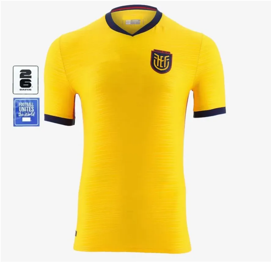 Ecuador 2026 World Cup Home Away Third Soccer Jerseys national team PACHO ESTUPINAN HINCAPIE CAICEDO VITE VALENCIA ORDONEZ PLATA PAEZ CAMPANA football