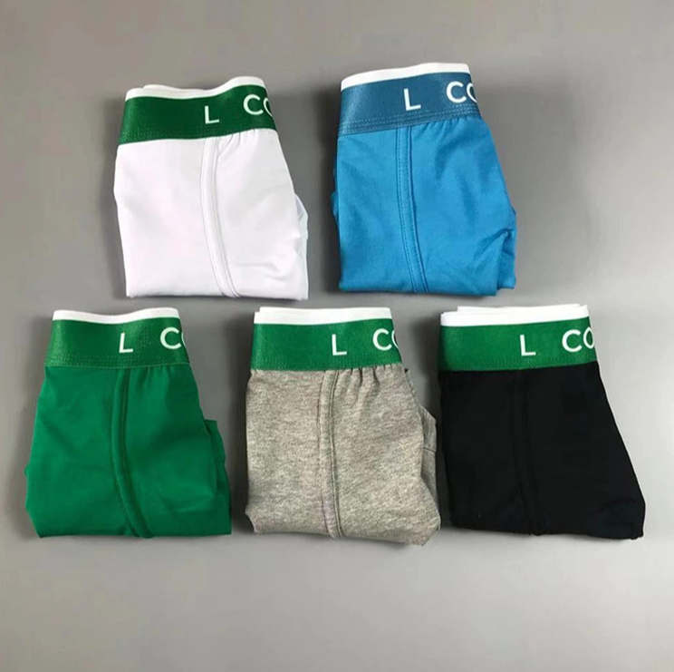 Designer Crocodile Men's Underwear Boxers Shorts Boys Sexy Breathable Pure Cotton Underpants Boxers 3PCS/box