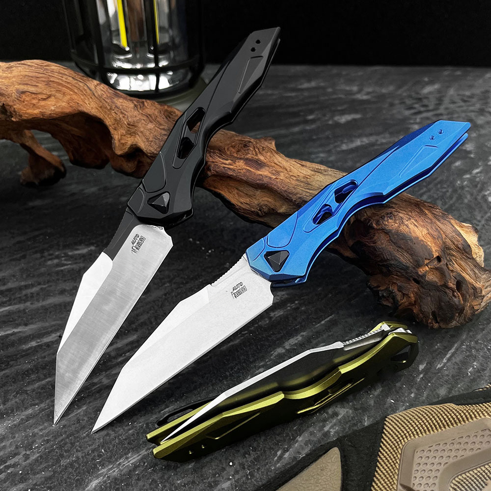 KS7650 Aluminum Knife Outdoor EDC Tool Folding Pocket Knife Hunting Camping Self-Defense Survival knife, Jungle tactical knife