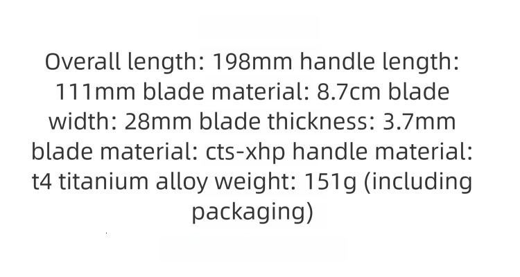 C186 Titanium Alloy Handle Folding High Hardness Outdoor Camping Wilderness Survival Pocket EDC Tool Knife