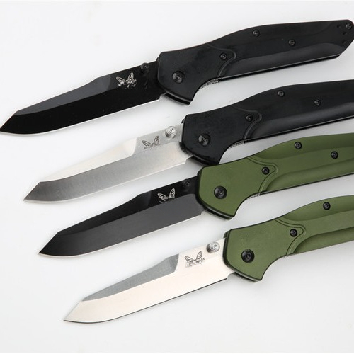 Everyday Carry BM 940 Pocket Folding Knife EDC D2 Blade Green Aluminum Alloy Handle Survival Camping Hunting Flipper Knives