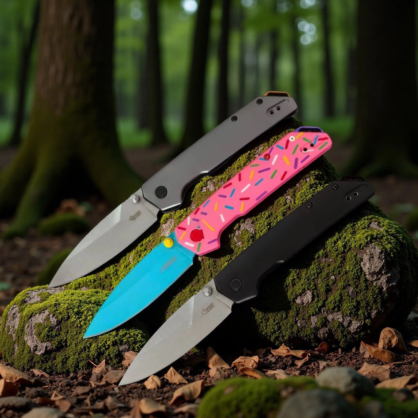 KS 2038 Aluminum Handles D2 Steel Blade Folding Pocket KnifeTactical Utility Knives Camping Survival EDC Tool