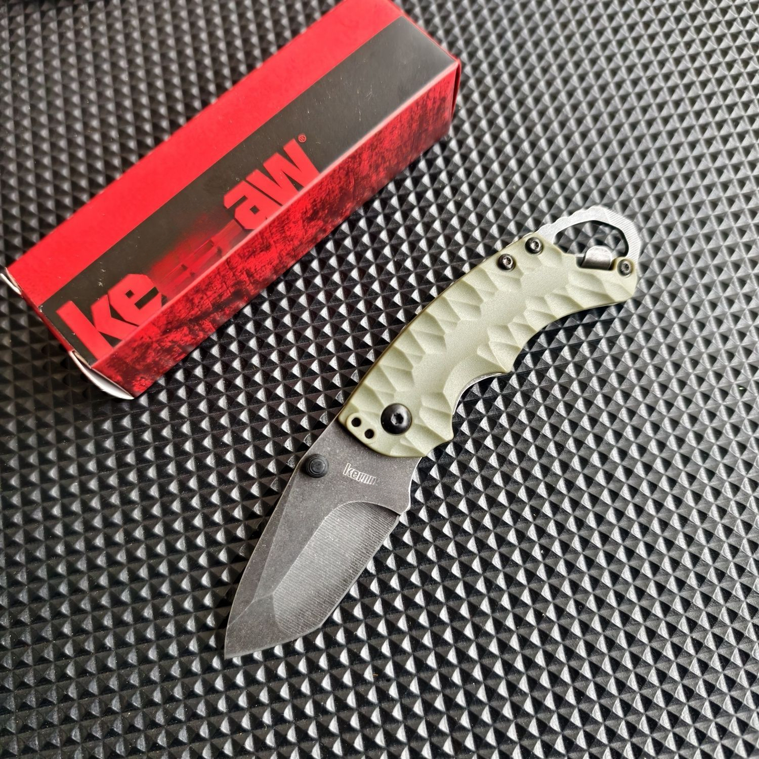 Hot Sale KS 8750 Folding Knife 8Cr13Mov Blade High Quality Nylon Fiber Handle Outdoor Utility Pocket Knife EDC Camping Tools