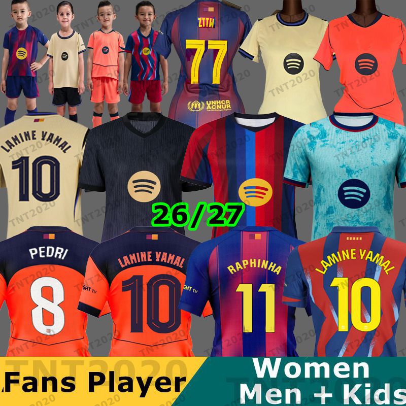 2026 2027 Barcelona Kits 26 27 LAMINE YAMAL SUPERCOPA soccer jerseyS Lewandowski KESSIE GAVI Raphinha FERRAN SENYERA JOAO FEliX ROSALIA'S football mens kids kit