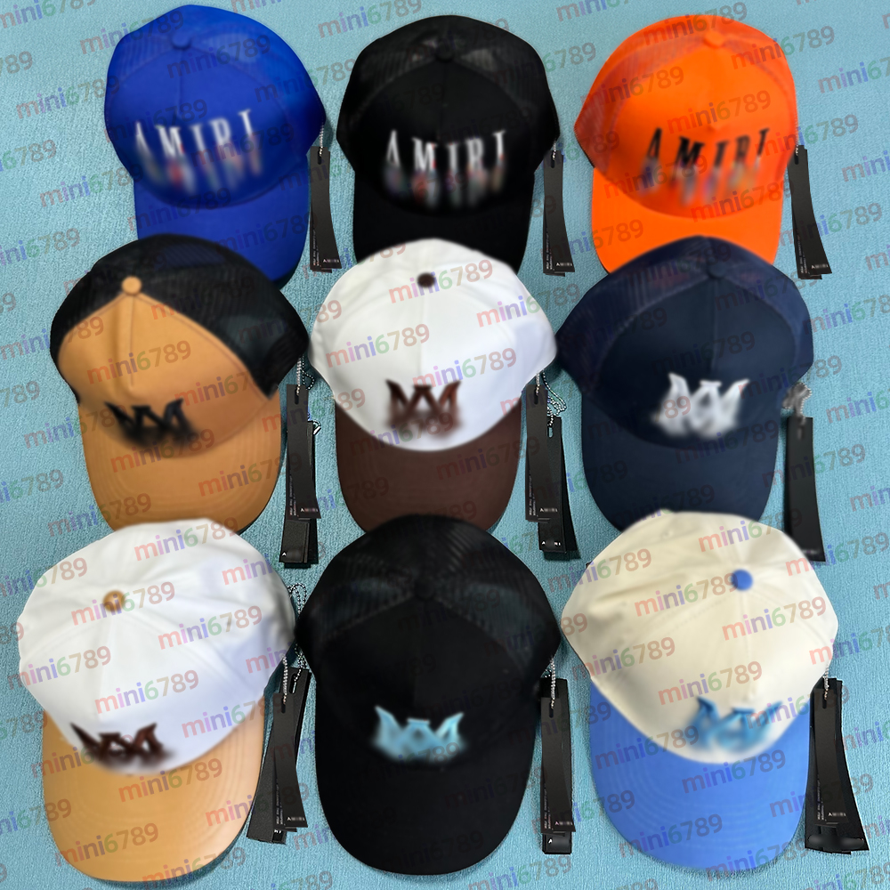 Designer Baseball Cap Classic Sports Cap 2026 AM Embroidered Letter Cap Fashion Tennis Hat Trucker Hat Unisex Luxury Summer Sun Protection AMlRI Canvas Hat