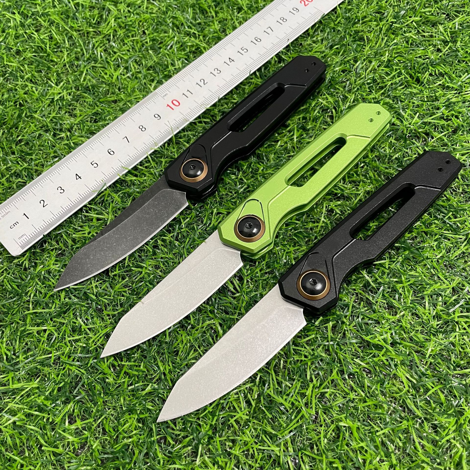 KS 7550 High-Quality T6 Aluminum Handle Outdoor Camping EDC Tactical Hunting Knife Adventure Survival Tool Men's Gift
